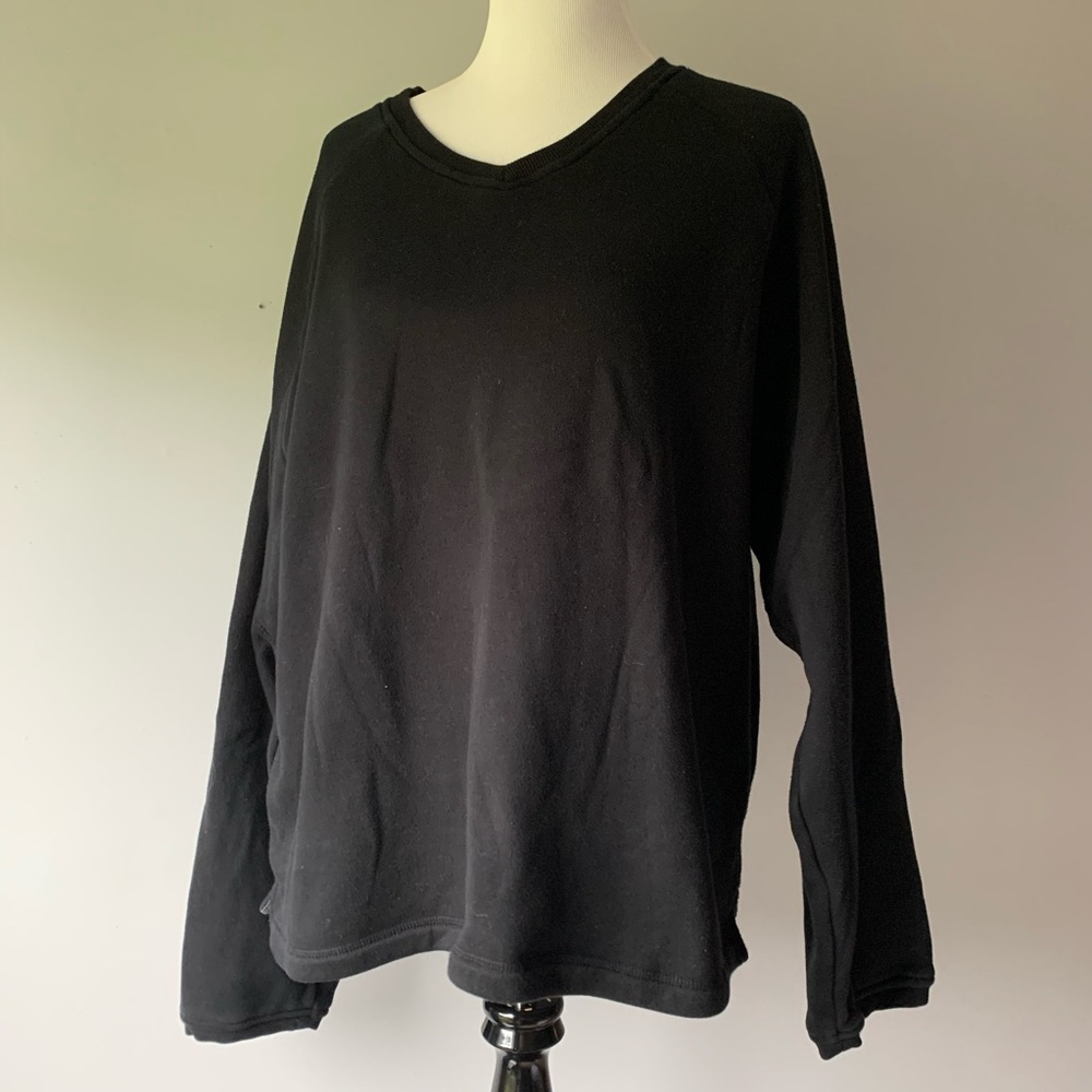 Super Soft JWE Black V-Neck Sweatshirt